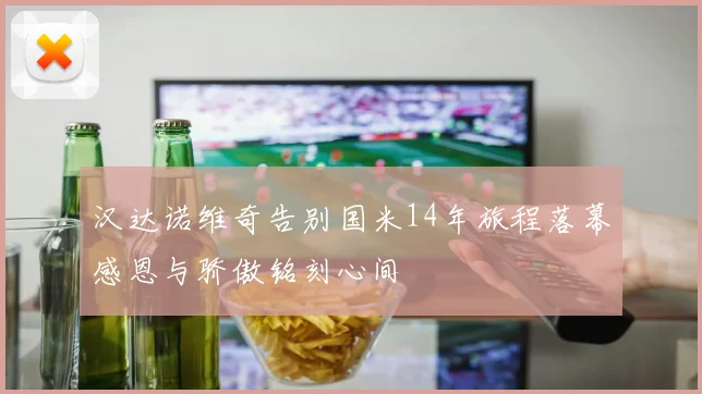 汉达诺维奇告别国米14年旅程落幕感恩与骄傲铭刻心间